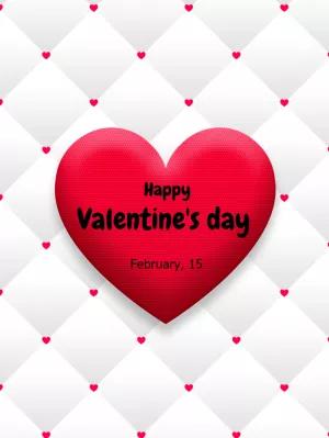 Editable Valentine's Day Heart Card to Customize Online