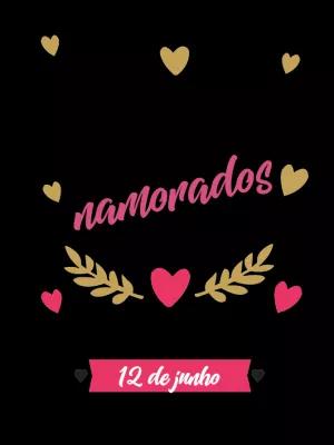 Post Dia dos Namorados Romântico para Editar Online