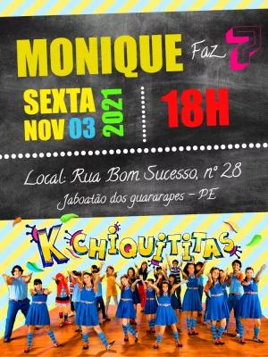 Convite Aniversário Chiquititas com Elenco para Editar Online