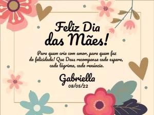 Cartão Dia das Mães Floral Delicado para Editar Online