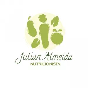 Logo Nutricionista com Frutas e Vegetais para Editar Online