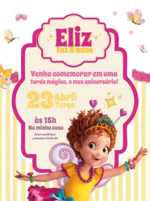 Convite de Aniversário Fancy Nancy Clancy para Editar Online