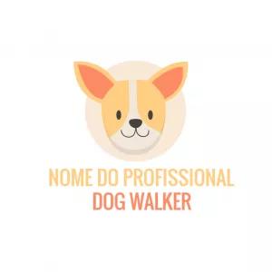 Logo Editável para Pet Sitter e Dog Walker para Editar