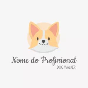 Logo Pet Sitter com Cachorro Fofo para Editar Online
