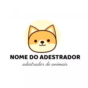 Logo Adestrador de Pet com Cachorro para Editar Online