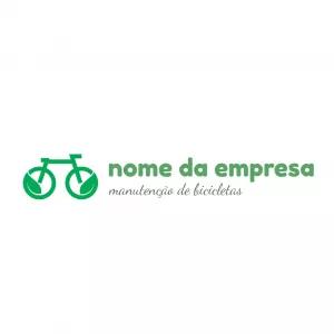 Logo Editável de Bicicleta Ecológica para Criar Online