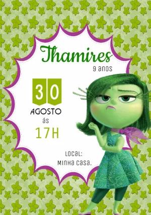 Convite Aniversário Divertidamente Nojinho para Editar Online