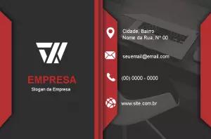 Cartão de Visita Abstrato e Moderno para Editar Online