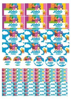Kit de Etiquetas Escolares Backyardigans para Editar Online