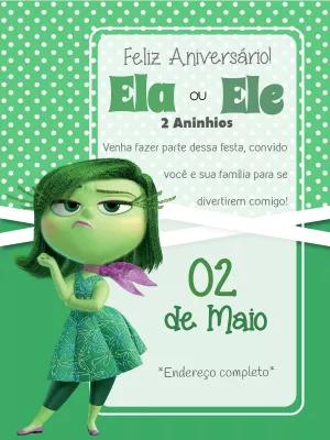 Convite Aniversário Divertidamente Nojinho para Editar Online