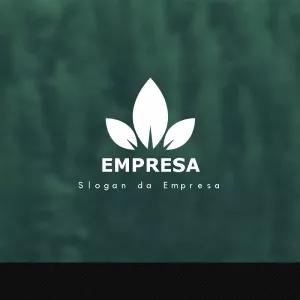 Logo com Folhas Minimalistas para Editar Online