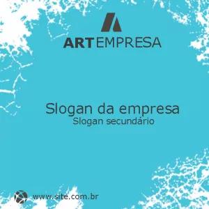 Arte para Empresas com Fundo Abstrato para Editar Online