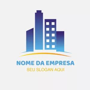 Logo para Imobiliária com Prédios Editável Online