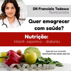 Post para Nutricionista com Foto para Editar Online