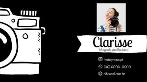 Cartão de Visita Fotografia Ilustrado para Editar Online