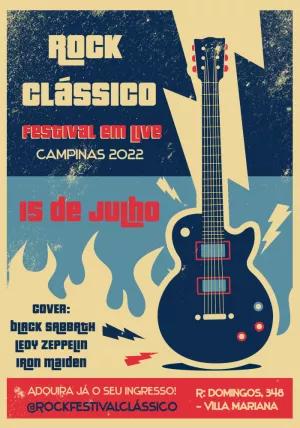 Convite Aniversário Rock and Roll com Guitarra para Editar
