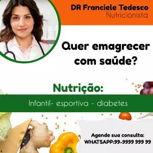 Modelo de Post para Nutricionista com Foto para Editar