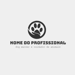 Logo Editável para Pet Sitter e Cuidador de Animais