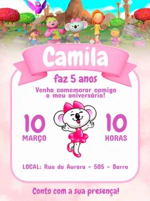 Convite de Aniversário Lilica Repilica para Editar Online