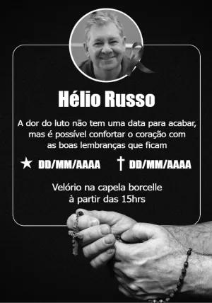 Convite de Luto com Foto para Editar e Enviar Online