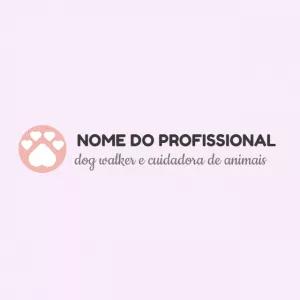 Logo Editável para Pet Sitter e Dog Walker para Editar