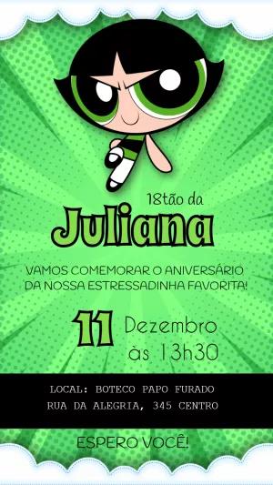 Convite de Aniversário Docinho Estressadinha para Editar