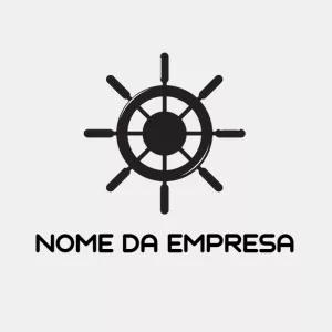 Logo Náutico com Timão de Navio para Editar Online