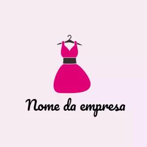 Logo Editável de Vestido para Loja de Moda para Editar