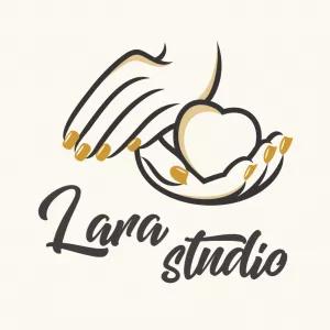 Logo Manicure com Mãos e Coração para Editar Online