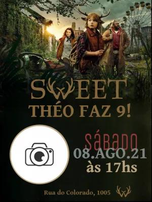 Convite Aniversário Sweet Tooth com Foto para Editar Online