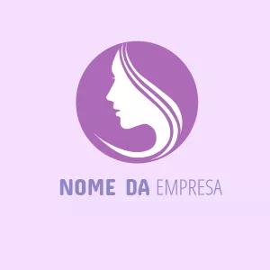 Logo de Beleza com Silhueta Feminina para Editar Online