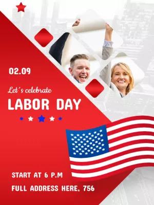 Editable Labor Day Invitation with Photo to Customize Online