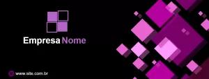 Banner Abstrato Moderno para Empresa Editável Online