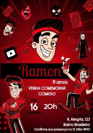 Convite de Aniversário Enaldinho para Editar Online