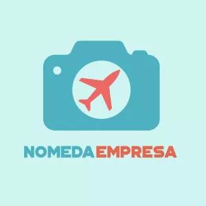 Logo de Turismo e Fotografia com Avião para Editar Online