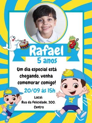Convite Aniversário Luccas Neto com Foto para Editar Online