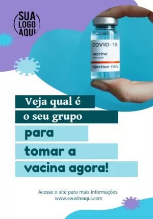 Folheto de Campanha de Vacinação para Editar Online