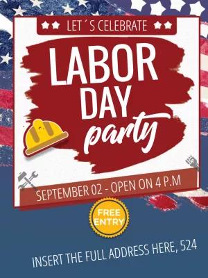 Editable Labor Day Party Invitation to Customize Online