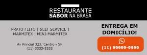 Banner de Restaurante e Marmitex para Editar Online