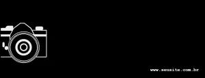 Banner Editável Online para Fotógrafos com Ícone de Câmera