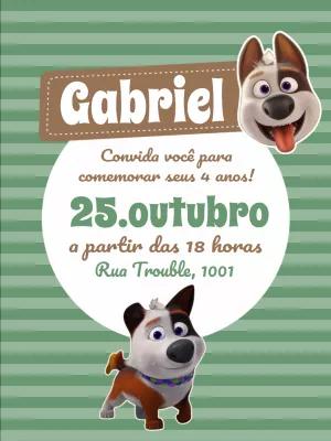 Convite de Aniversário Encrencão para Editar Online