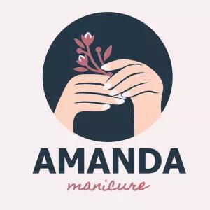 Logotipo Manicure Delicado com Flores para Editar Online
