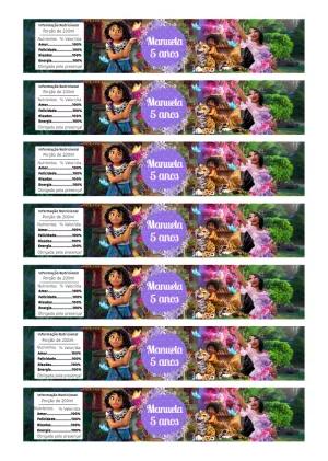 Rótulo de Garrafa Encanto Disney para Editar Online
