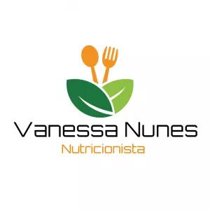 Logo Nutricionista com Folhas e Talheres para Editar Online
