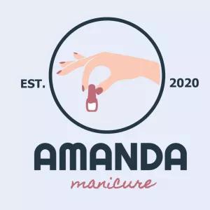 Logo Manicure com Mão Estilizada para Editar Online