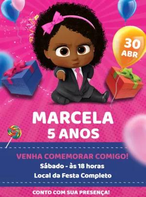 Convite Aniversário Poderosa Chefinha para Editar Online