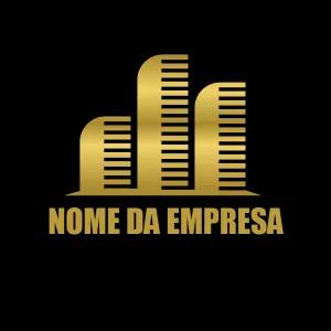 Logo Imobiliária e Construção Dourado para Editar Online