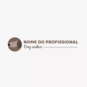 Logo Editável para Pet Sitter e Cuidador de Animais