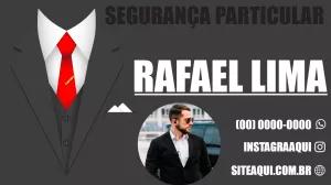 Cartão de Visita Segurança Particular com Foto para Editar Online