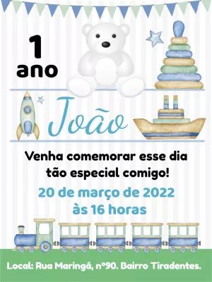Convite Aniversário Fábrica de Brinquedos para Editar Online